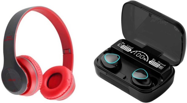 UG Headphones Combo UG P 47 Wireless Headphones with M 10 Combo Bluetooth Headset