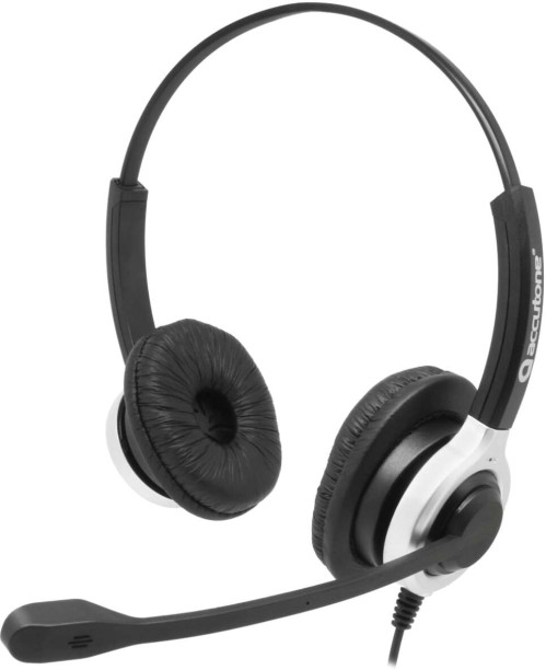 Accutone WB610MKII Wired Binaural Headset with Noise Cancelling and QD Connector Wired Headset