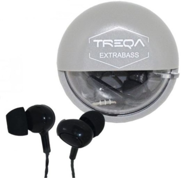 Treqa EP-727 Extra Bass Earphones in Storage Box Wired Headset
