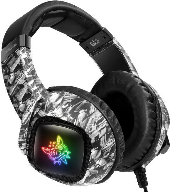 gadgetgyz ONIKUMA K19 Gaming Headphones with Microphone and RGB Light Bluetooth & Wired Headset