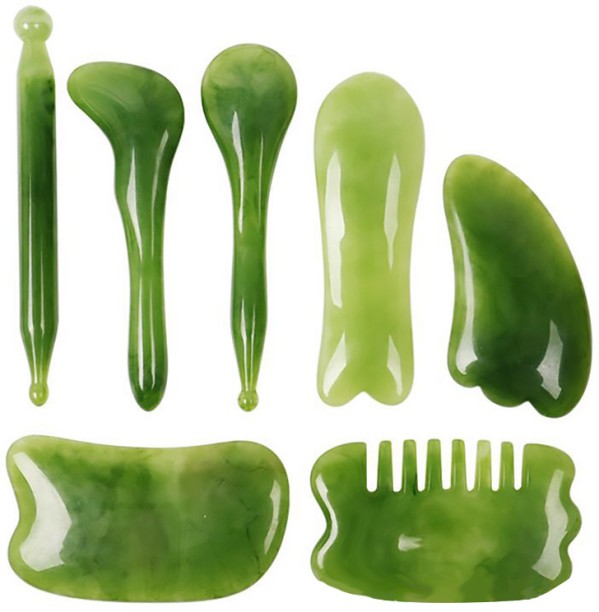 ALANES Multi-Function Scraping Stick Beauty Tool Massage Meridian Comb Set Of 7