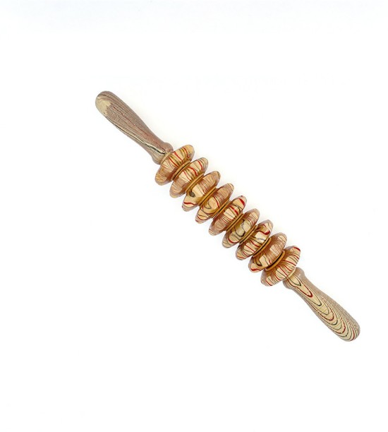 ALANES Wood Massage Tool Therapy Roller Massage Roller Stick for Pain Relief
