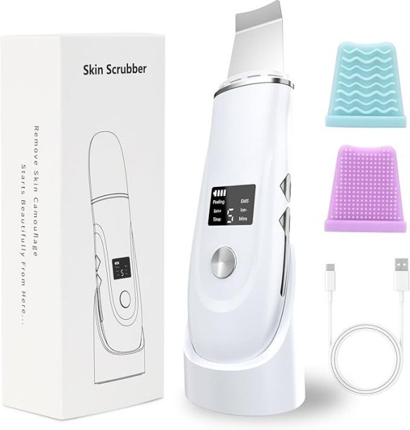 RAR Ultrasonic Skin Cleaner - USB Rechargeable, Vibrating Facial Scraper Blackhead Remover, Spatula Cleaner Exfoliating Face Lifting Skincare Tool, Affordable Skincare Device