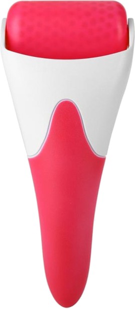 ALANES Portable Handheld Anti-Wrinkles Facial Ice Roller Massager - Red