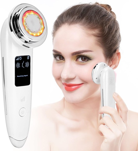 P Concepts Facial Lifting Massager Face Care Machine Skin Tightening Tool for Wrinkle Removal, Reduce Eye Puffiness, Dark Circles, anti Aging, Skin Revitalizing, Deep Cleaning(White)