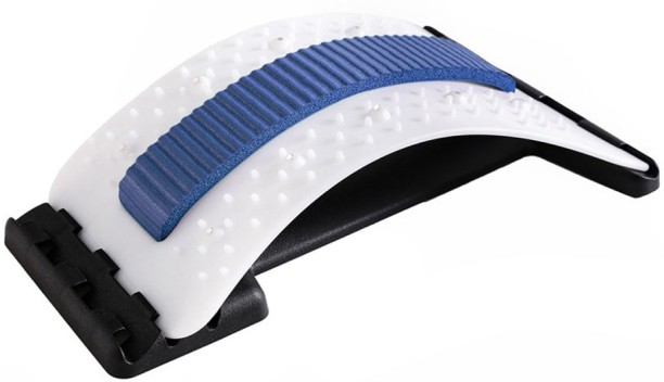 ALANES Magnetic Points Massager Lumbar Support Stretcher - White&Blue