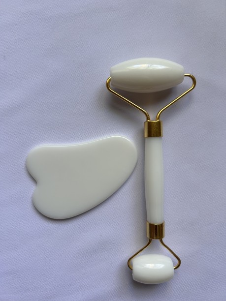 Nonbranded 2 PCS Resin Massage Roller set with Roller and Gua Sha