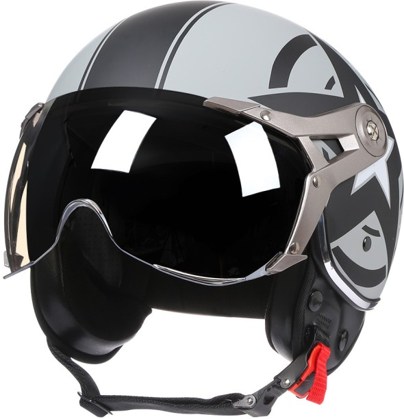 BLD Four Seasons Semi-Enclosed Motorcycle Helmet Cycling Half Face Helmet