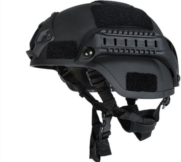 WINWAY Tactical Helmet with NVG Mount and Side Rails - Black Baseball Open Face Helmet