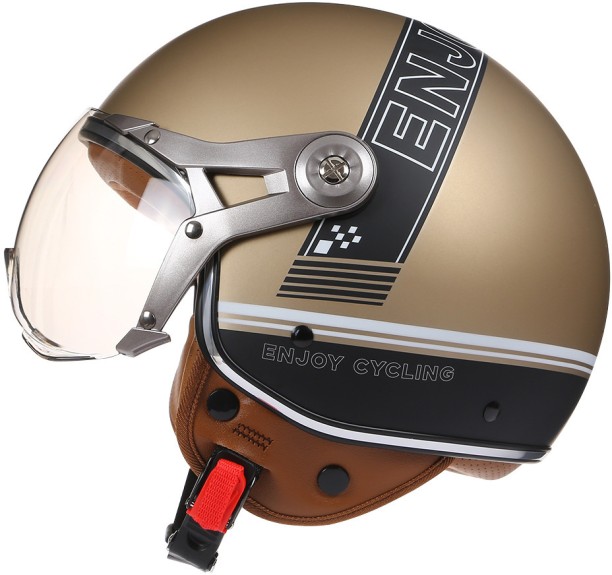 BLD Four Seasons Semi-Enclosed Motorcycle Helmet Cycling Half Face Helmet