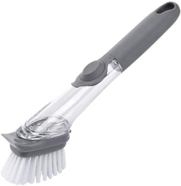 Generic Handheld Cleaning Brush With Soap Dispenser Home  Broom