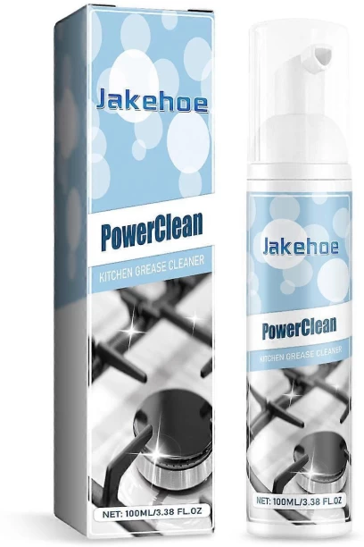 Jakehoe PowerClean Kitchen Grease Cleaner Foam Spray 100ml Home  Cleaning Wipe