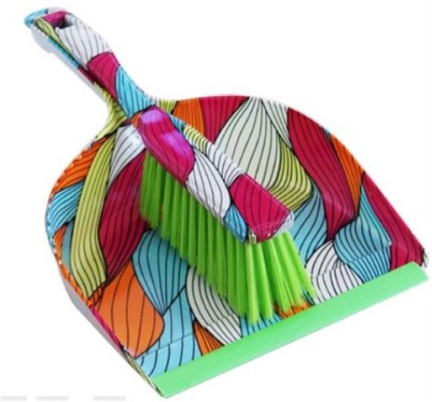 Totally Home Dust Pan Broom Set Rainbow Design Home  Dustpan, Broom
