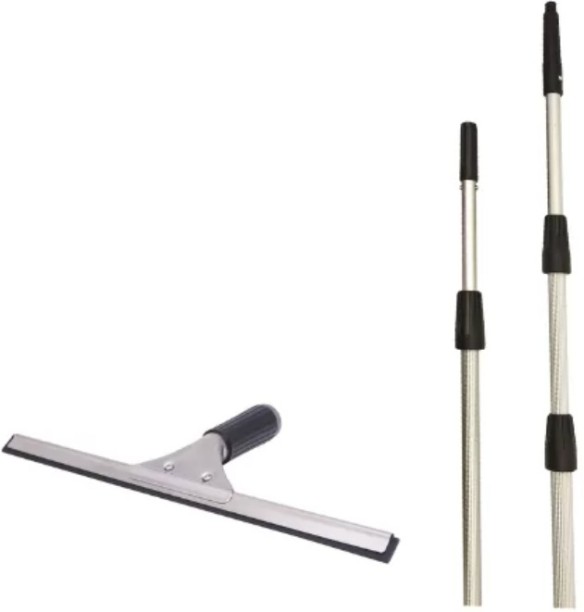 Sanitize 35cm Window Squeegee & 6 Meter Aluminium Telepole E-LINE Home  Floor Wiper