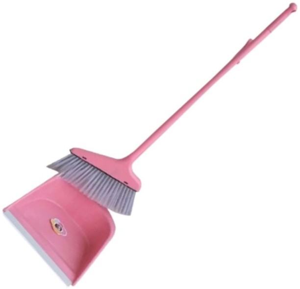 Generic Long Handle Soft Bristle Broom and Dustpan Home  Dustpan, Broom