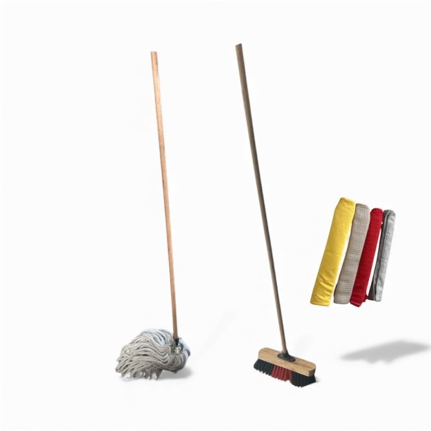 home cleaning set 3piece Home  Broom, Mop Set, Cleaning Cloth