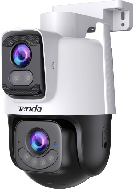 Tenda 2304 ×1296 Outdoor Security Camera with Remote Pan & Tilt, Night Vision and Wi-Fi Connectivity