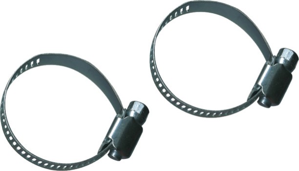 Qualitools Hose Clamp 2Pce 19-42mm Galvanised Steel Hose Clamps