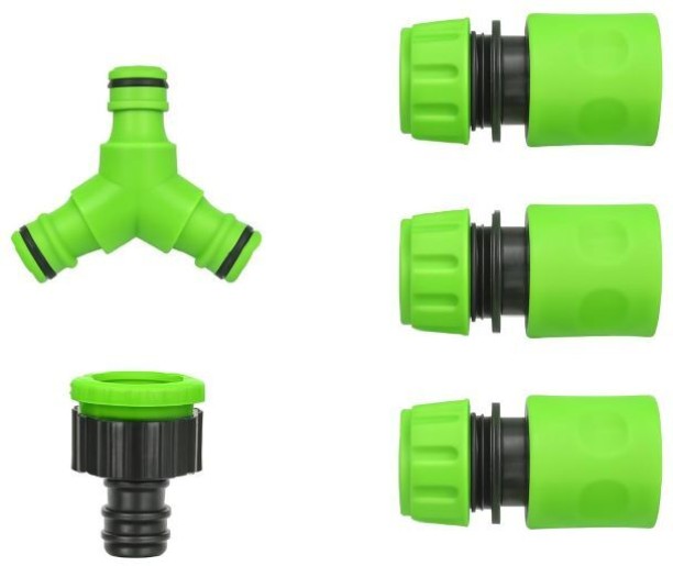 Kims Convenience GARDEN 2-WAY CONNECTOR SET (5-PIECE SET) Hose Connector