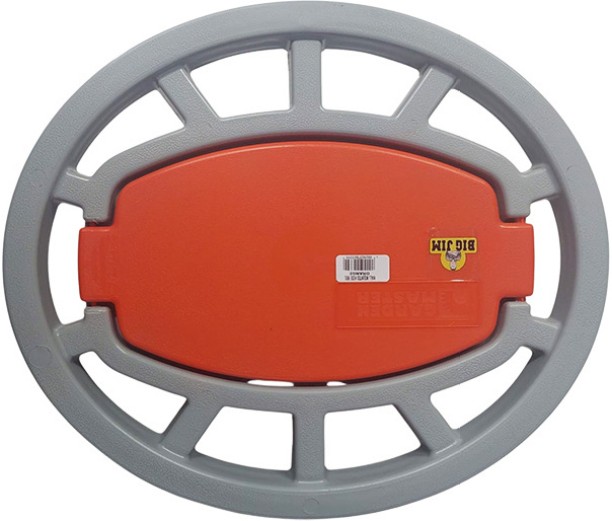 Big Jim Hose Reel Wall Mounted PVC with Storage For Fittings DG0165TG PP (Polypropylene) Garden Hose Stand