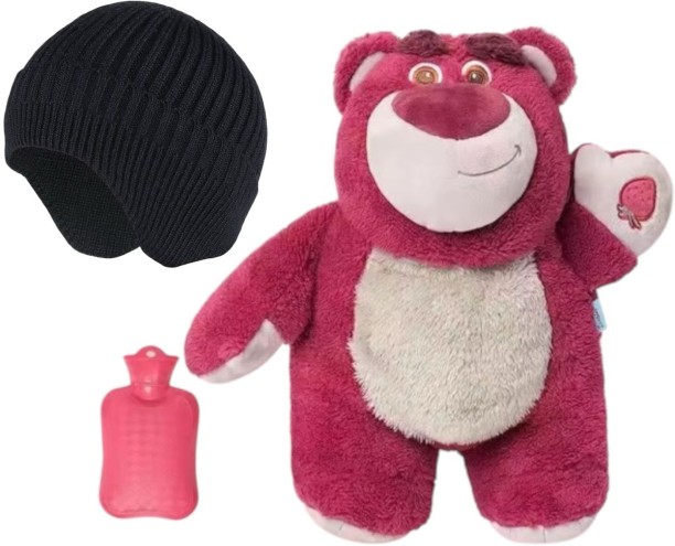 Hot Water Bottle Warmer Set – Plush Cover & Thermal Beanie 500 ml Hot Water Bag
