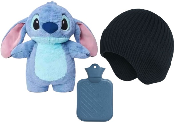 Hot Water Bottle Warmer Set – Plush Cover & Thermal Beanie 500 ml Hot Water Bag
