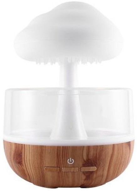 SA TRADE Room Raining Cloud Night Light Mushroom Humidifier,Essential Oil With LED Light Humidifier
