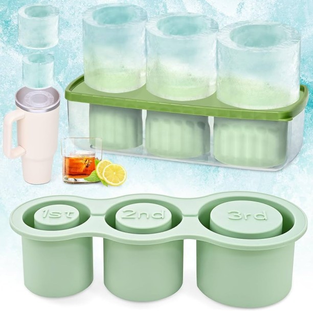 top sale trader Large Silicone Ice Cube Tray With Lid Silicone Ice Cube Tray