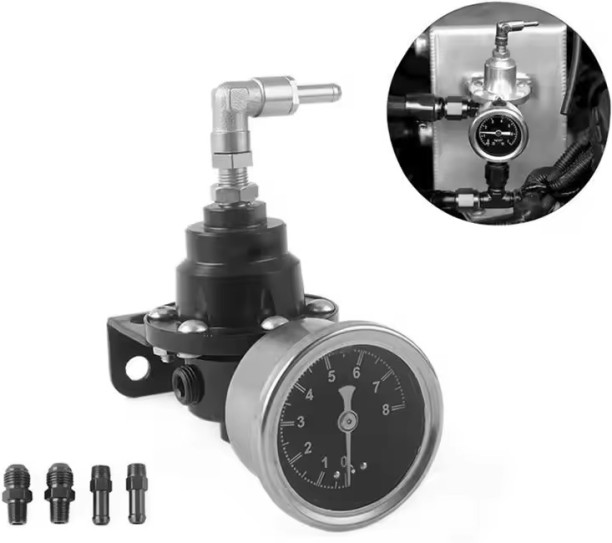 Fantasy Town Universal Adjustable Fuel Pressure Regulating Valve Kit Fuel Turbocharger Pressure Regulator Kit In Aluminum Alloy Ignition Coil