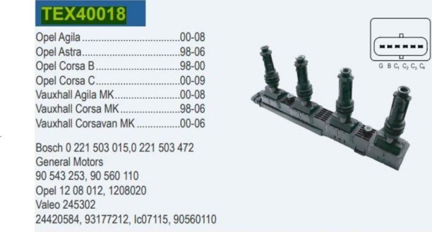 TORCH IC1120/ IC868 Ignition Coil