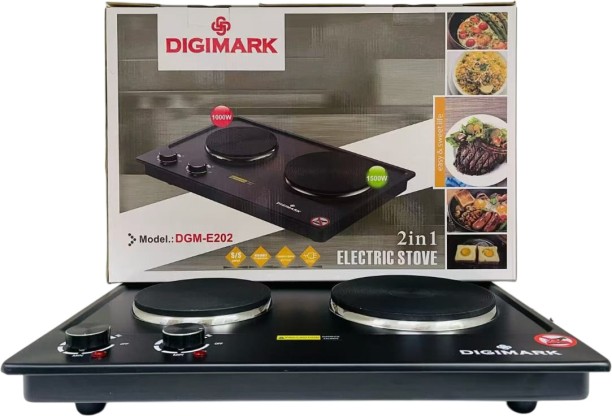 Digimark 2IN1 Electric stove 1000W+1500W hot plate electric cooking Solid Plate