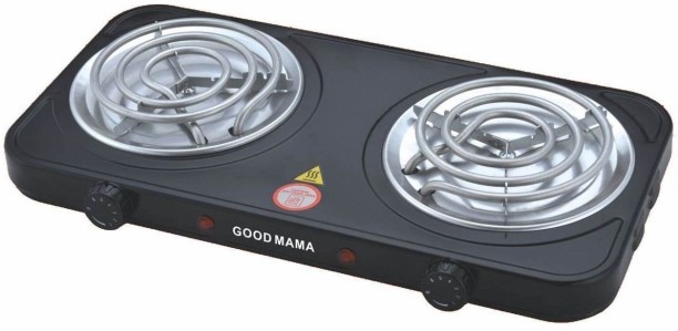 Good mama Electric 2 Plate Spiral Stove Radiant Cooktop
