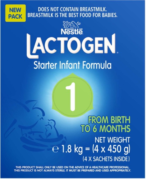 Nestle Lactogen Starter Infant Formula Stage 1