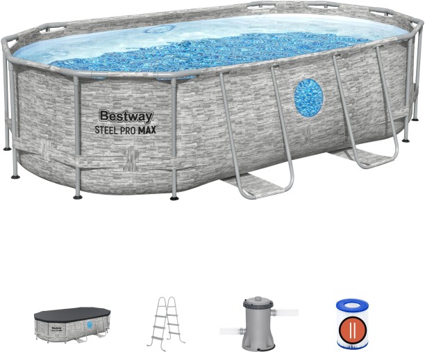 Bestway Series Oval Frame Inflatable Swimming Pool