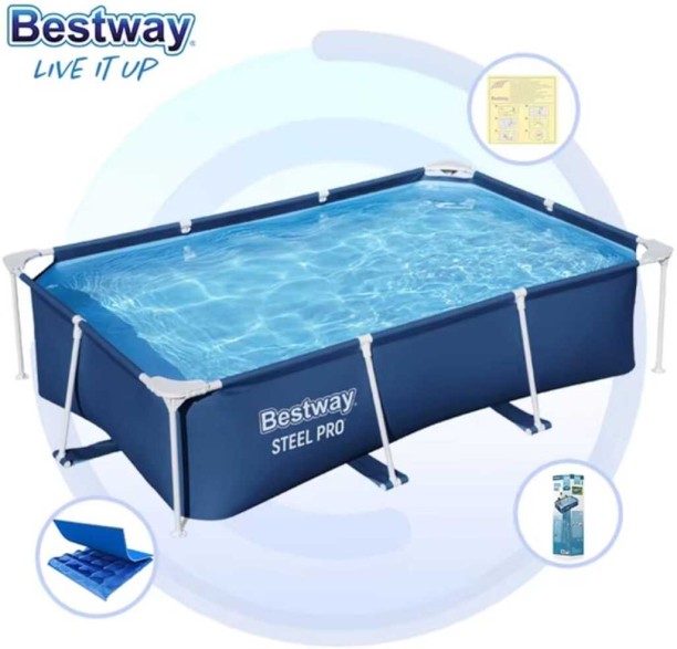 Bestway AA25-13-15 Steel Pro Rectangular Pool With Stand Inflatable Swimming Pool