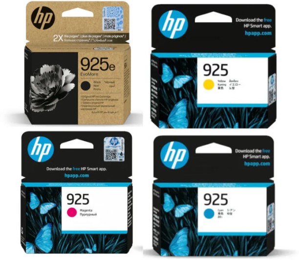 HP 925E and 925 Black and Tri Colour Combo Pack Ink Cartridge
