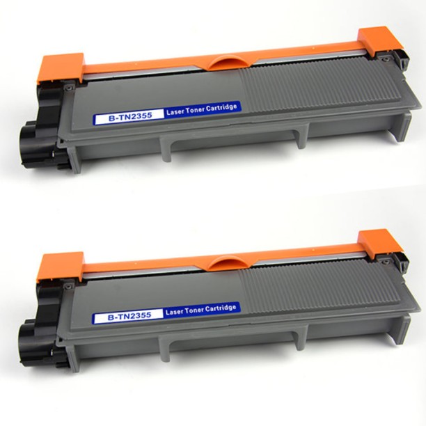 Brother TN2355 2 Pack Compatible Black Ink Toner Powder