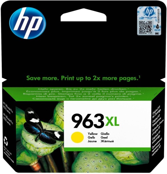 HP OfficeJet Pro 9010, 9012, 9014, 9015, 9015e, 9016, 9019, 9020, 9022, 9025, 9025e Yellow Ink Cartridge