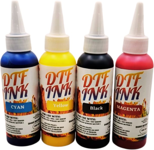 Aily Africa DTF INK Black and Tri Colour Combo Pack Ink Bottle