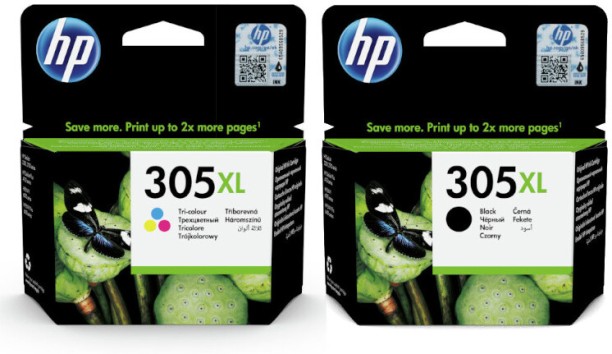 HP 305XL Black and Tri Colour Combo Pack Ink Cartridge