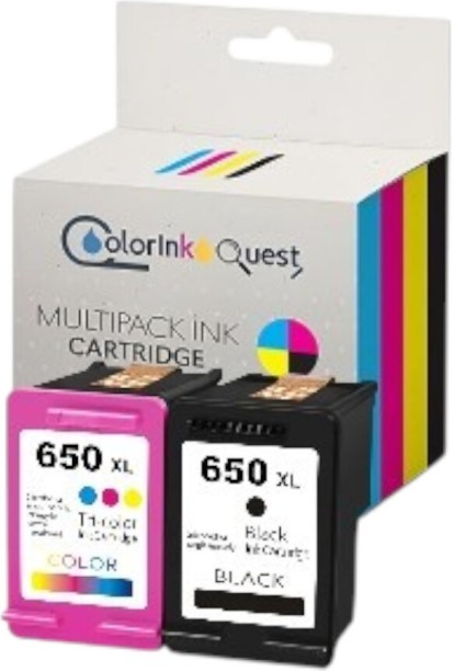 HP Generic 650xl multipack carridge -Colorink quest Black and Tri Colour Combo Pack Ink Cartridge
