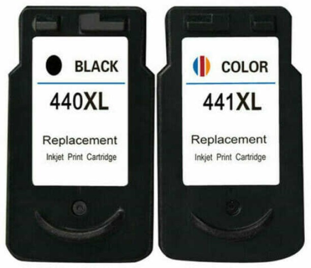 Canon 440,441XL Generic Black and Tri Colour Combo Pack Ink Cartridge