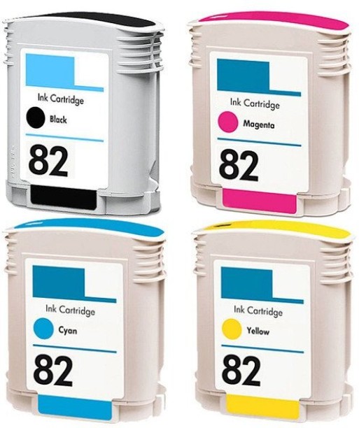 HP 82 Generic Black and Tri Colour Combo Pack Ink Cartridge