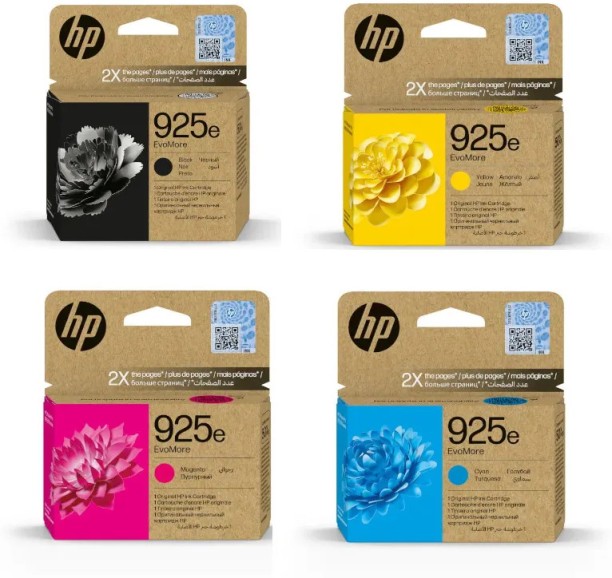 HP 925E Black and Tri Colour Combo Pack Ink Cartridge