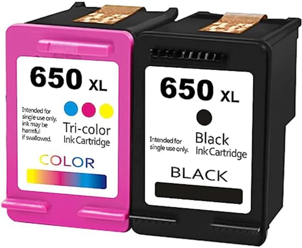 HP Compatible 650 Black and Tri Colour Combo Pack Ink Cartridge
