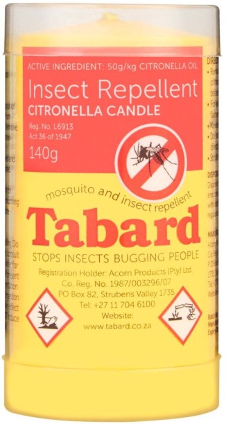 Tabard Insect Repellent Citronella Candle Cake