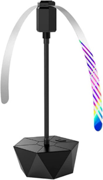 Generic Fly Fans for Tables, Fly Repellent Fan Portable 360 Degrees Rotation Retractable Adjustable Pole Fan Physical Fly Deterrent for Picnic Restaurant Party Home BBQ Camping Fishing Black Without Stick