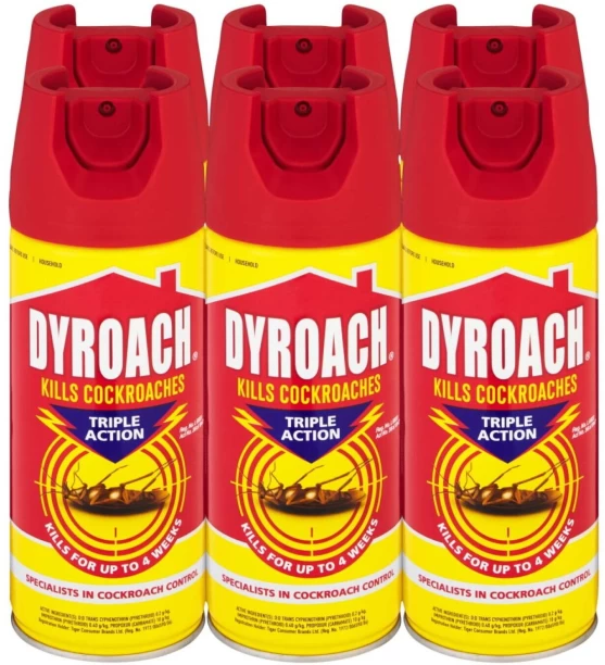 Dyroach Kills Cockroaches Triple Action Aerosol