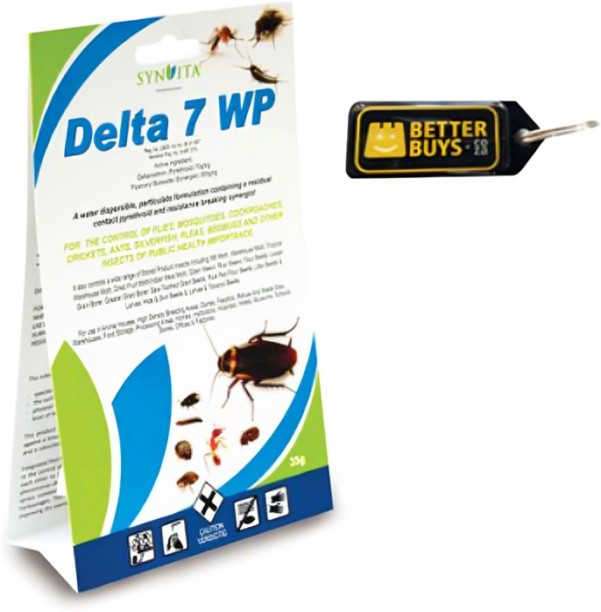 Delta 7 WP Insect Repellent for Ants, Flies and Fleas (Keyring Included) Powder