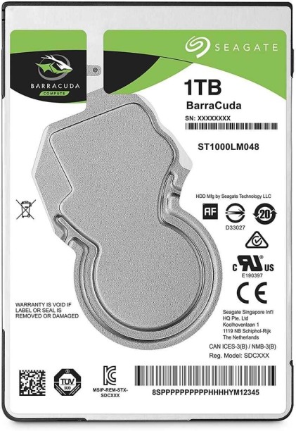 Seagate 1 TB HDD (Barracuda Mobile 1TB)